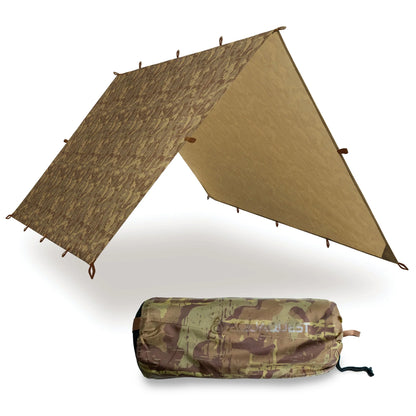 Defender Heavy-Duty Tarp Shelter - 10 x 7 True Terrain Camo