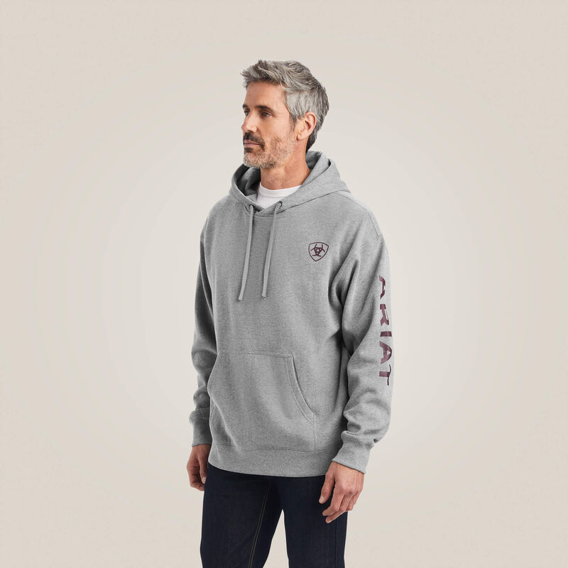 Ariat Logo Hoodie - Heather Grey