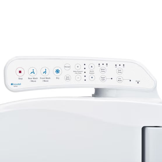 Brondell SE400 Bidet Toilet Seat Elongated White
