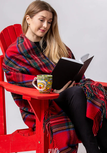 Patrick King Woollen Company Royal stewart blanket