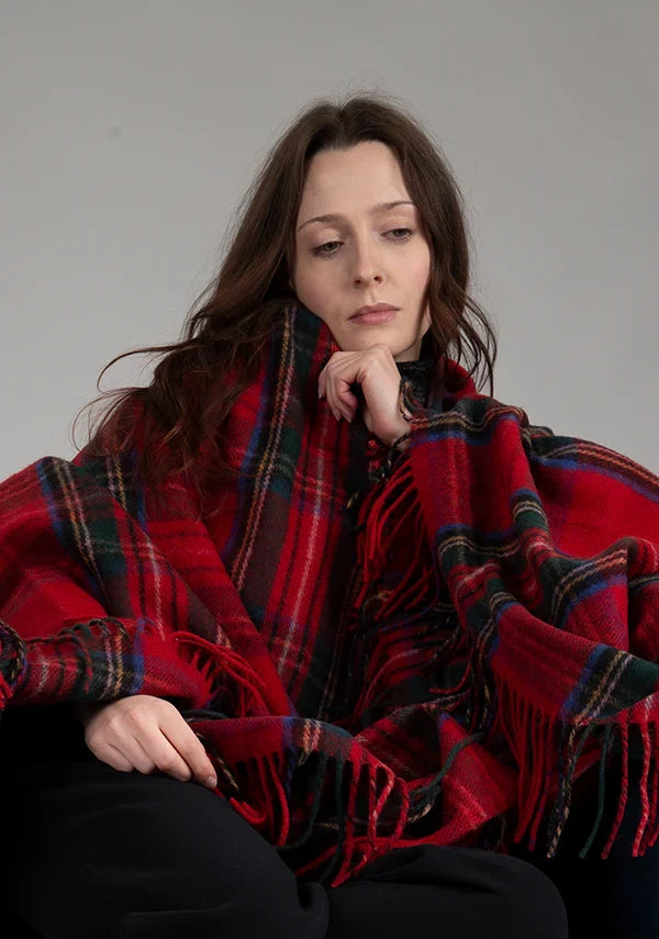 Patrick King Woollen Company Royal stewart blanket