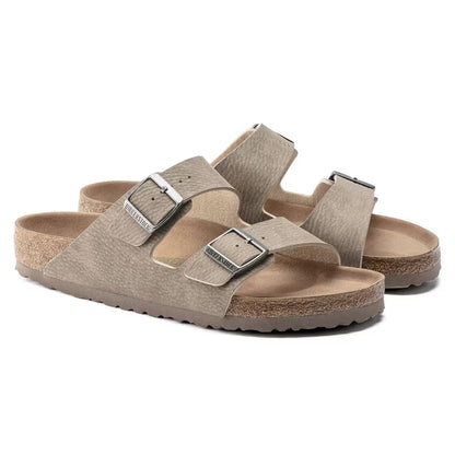 Birkenstock Arizona Vegan Synthetics - Desert Dust Gray Taupe
