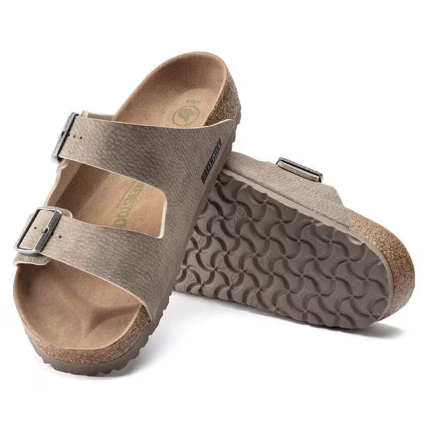 Birkenstock Arizona Vegan Synthetics - Desert Dust Gray Taupe