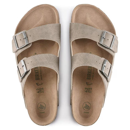 Birkenstock Arizona Vegan Synthetics - Desert Dust Gray Taupe