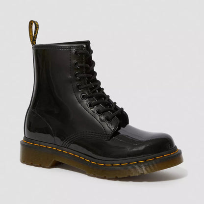 Dr. Martens 1460 Women's Patent Leather Lace Up Boots - Back Patent Lamper