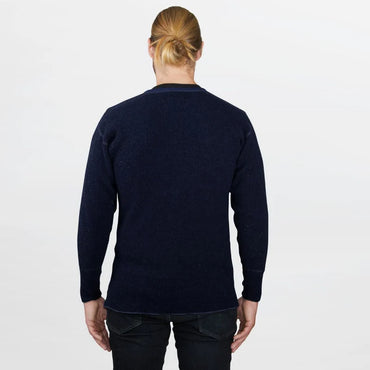 Stanfield's Men's Heritage Heavy Weight Wool Henley - Black