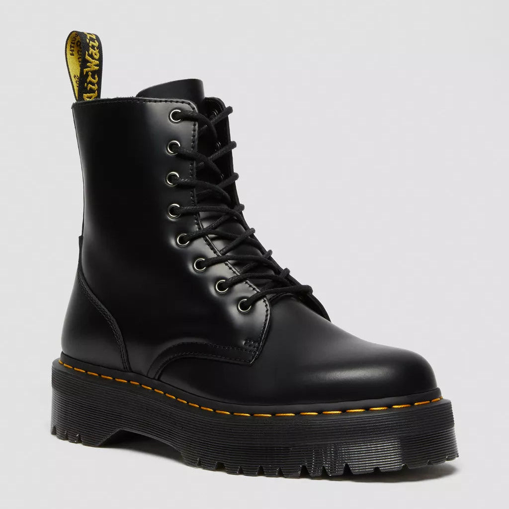 Dr. Martens Jadon Boot Smooth Leather Platforms - Black