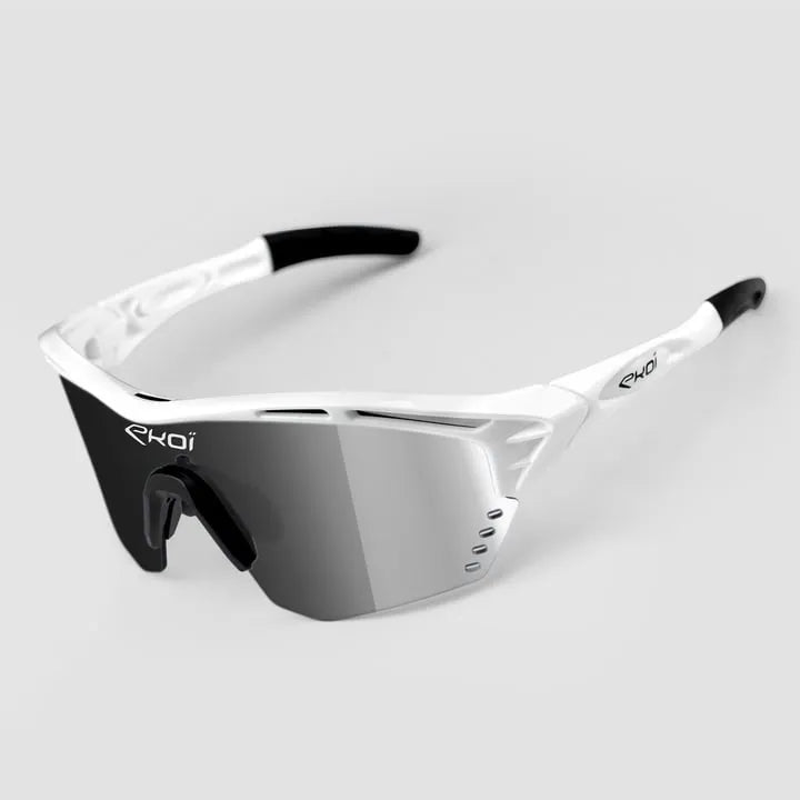 EKOI PERSOEVO4 Sunglasses - White / Mirror