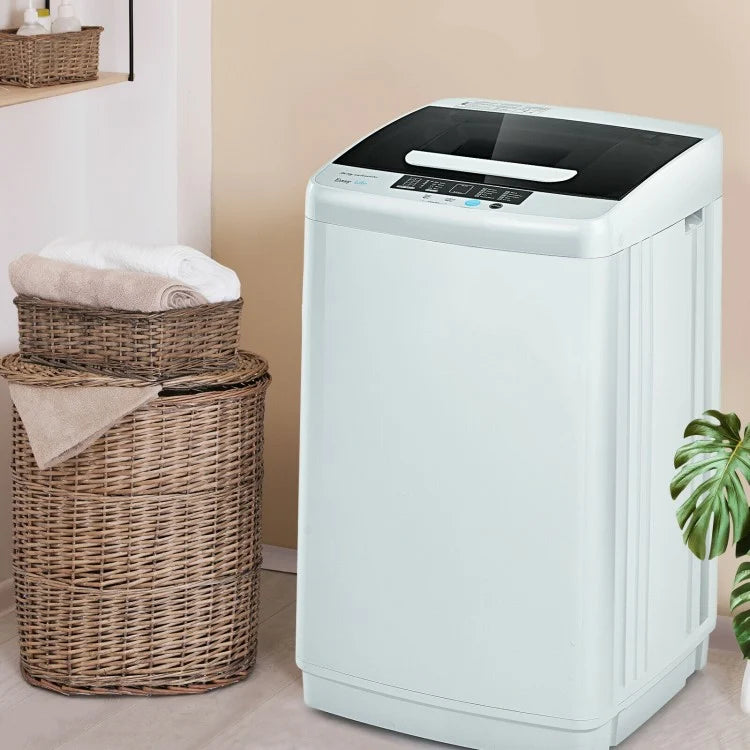 Costway Portable Full-Automatic Laundry Washing Machine with Drain Pump