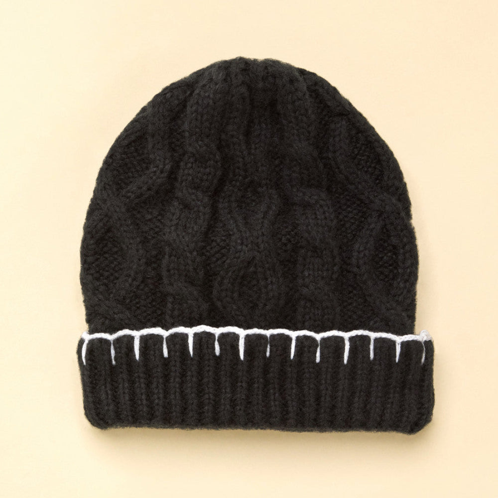 Northern Reflections Saddle Stitch Cable Hat