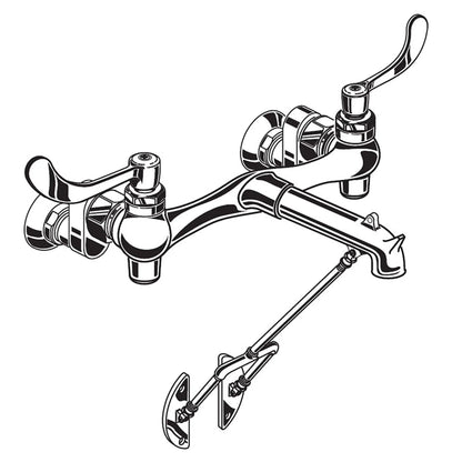 American Standard Service Sink Faucet - Polished Chrome