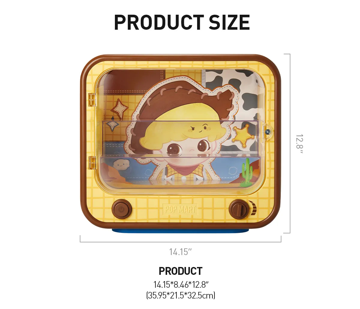 Pop Mart Dimoo Wolrd x Pixar Series TV-Shpaed Luminous Display Box
