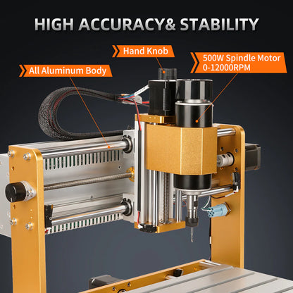 LUNYEE 3018 Pro Max CNC Router 500W All-Metal
