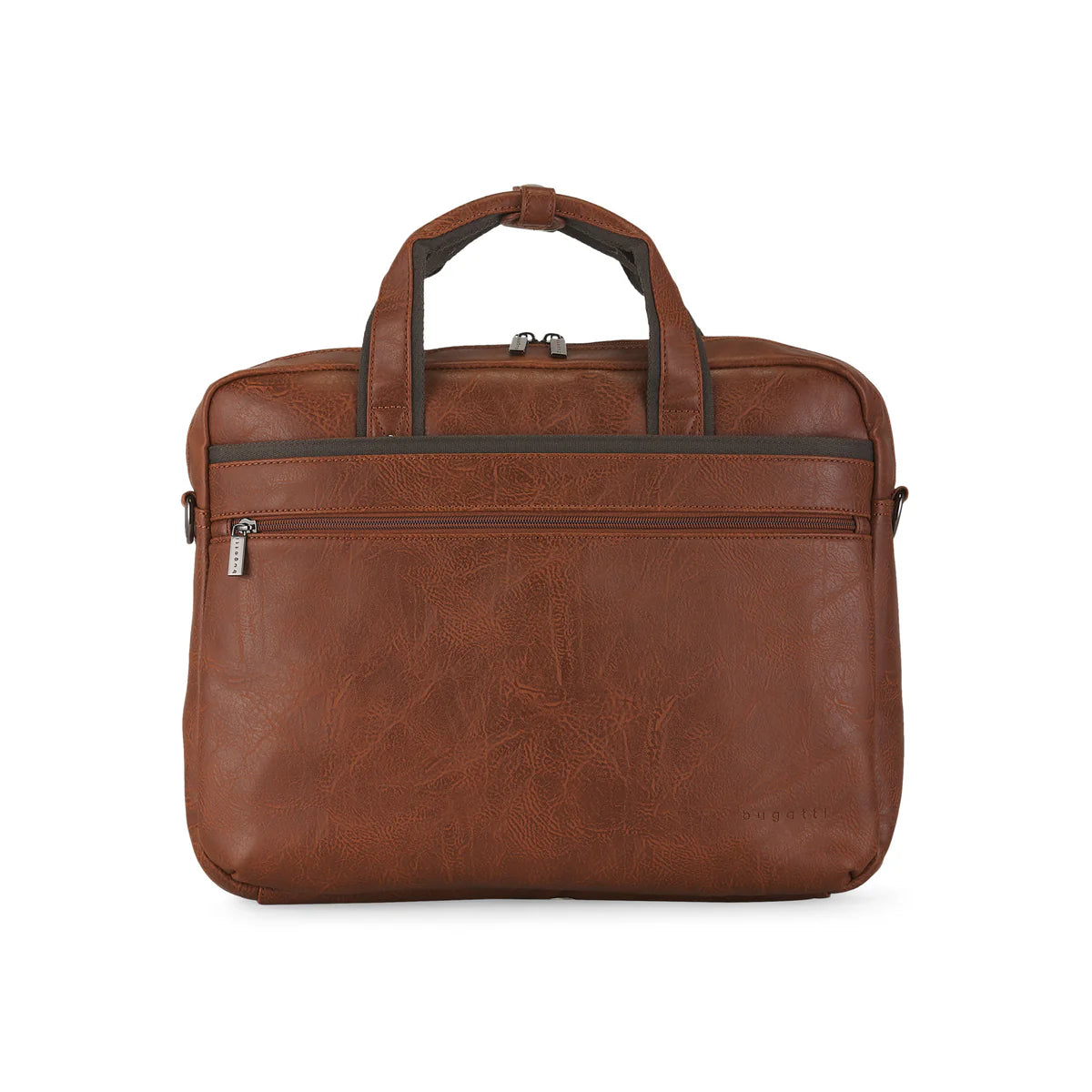 Bugatti Velntino Briefcase - Cognac