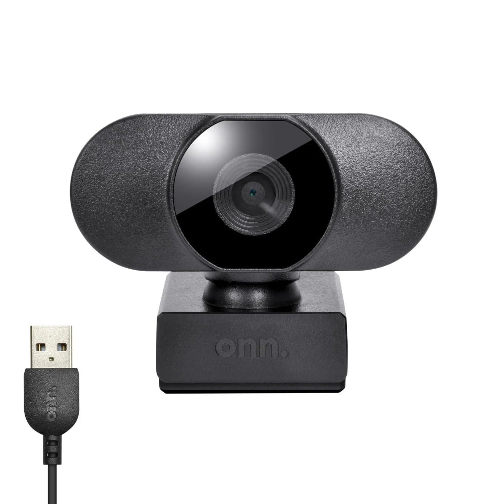 onn. 1440p Swivel Head Webcam, 6 ft. Cord, Autofocus