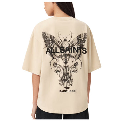 AllSaints Halis Amelie T-Shirt - Sandy White