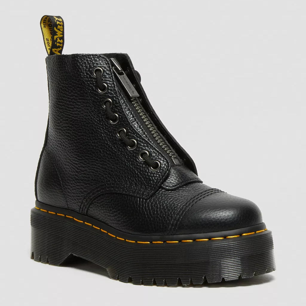 Dr. Martens Sinclair Milled Nappa Leather Platform Boots - Black