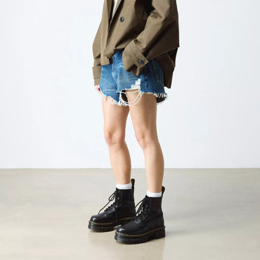 Dr. Martens Sinclair Milled Nappa Leather Platform Boots - Black