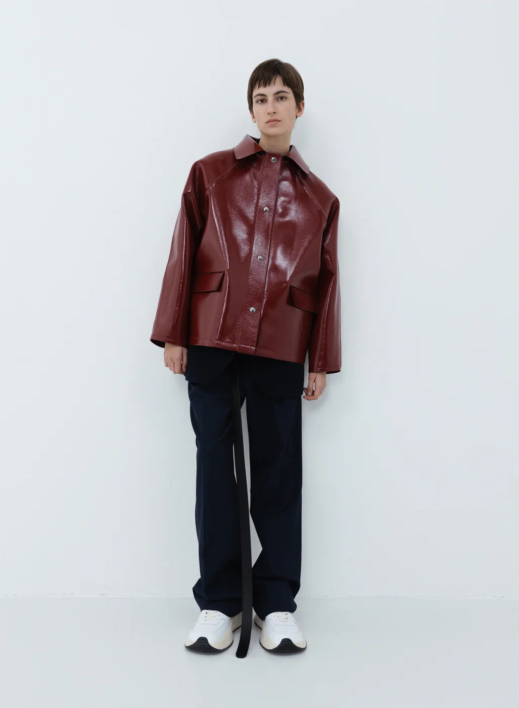 Kassl Editions Original hip lacquer wool red Jacket
