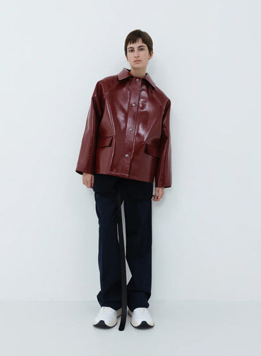 Kassl Editions Original hip lacquer wool red Jacket