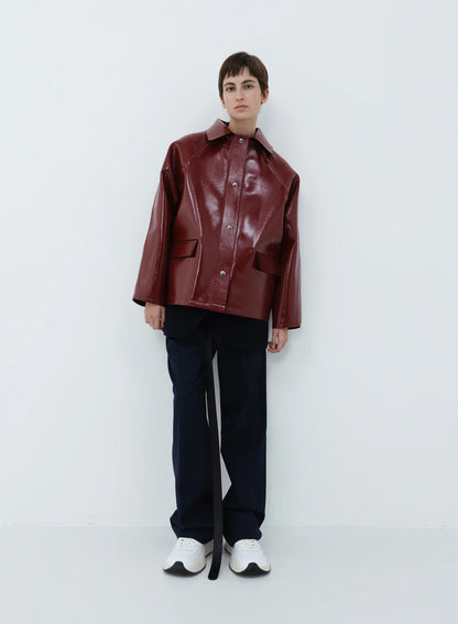 Kassl Editions Original hip lacquer wool red Jacket
