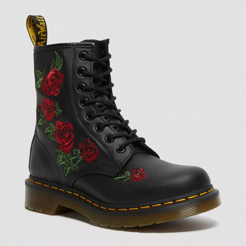 Dr. Martens 1460 Vonda Floral Leather Lace Up Boots