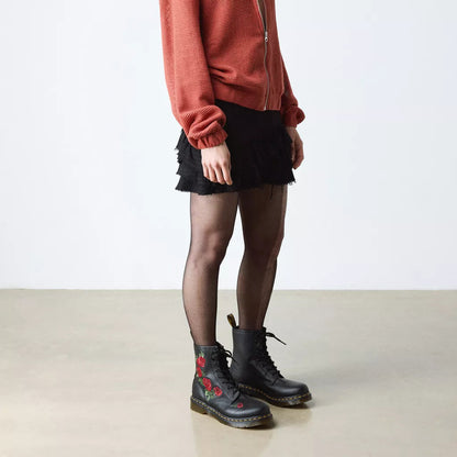 Dr. Martens 1460 Vonda Floral Leather Lace Up Boots