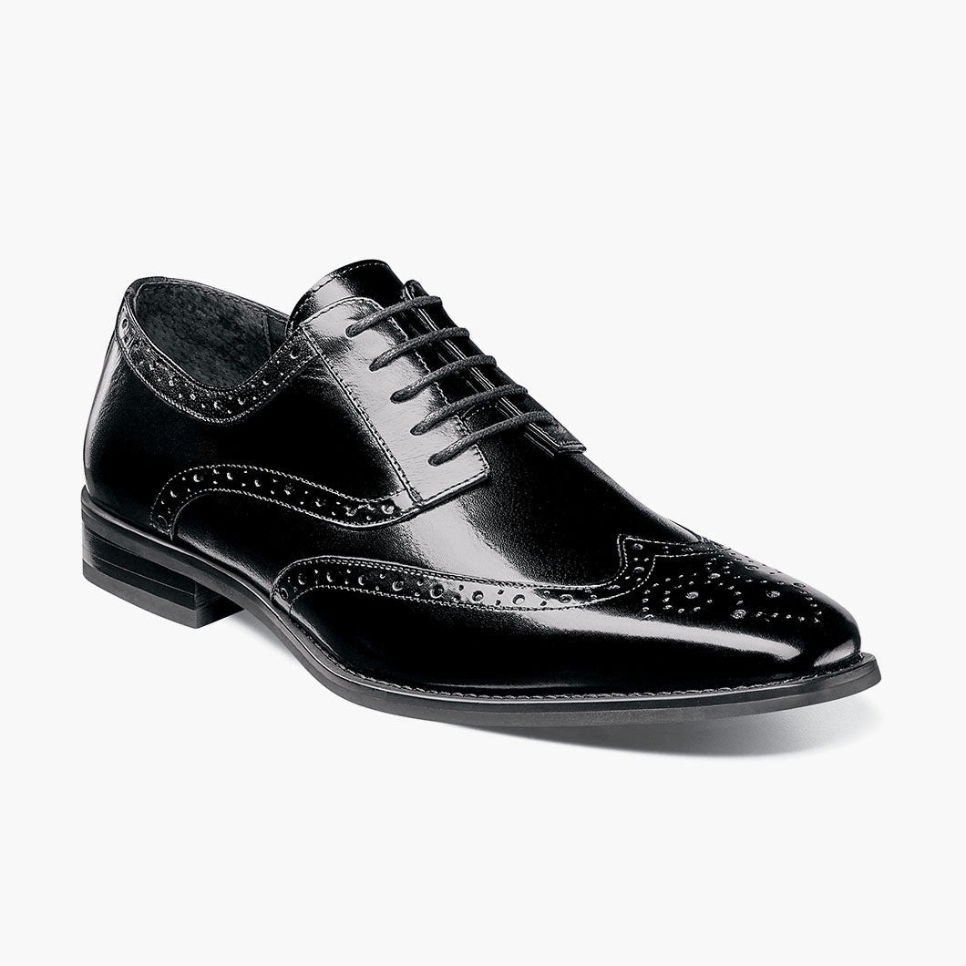 Stacy Adams Tinsley Wingtip Oxford - Black