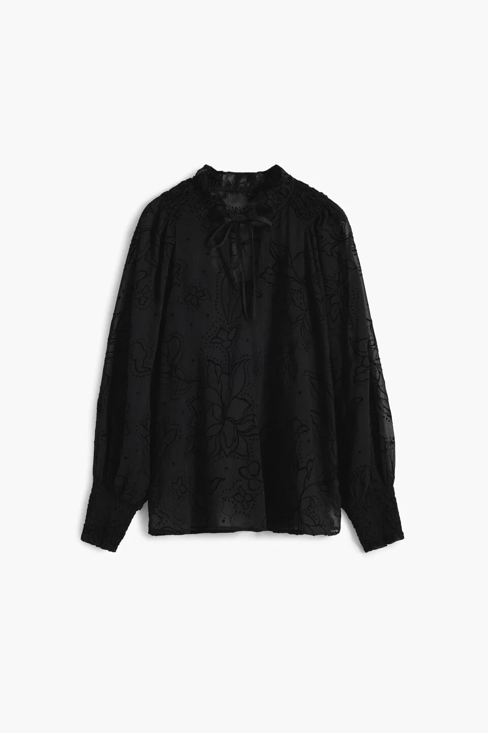 Desigual Flocked Sheer Blouse