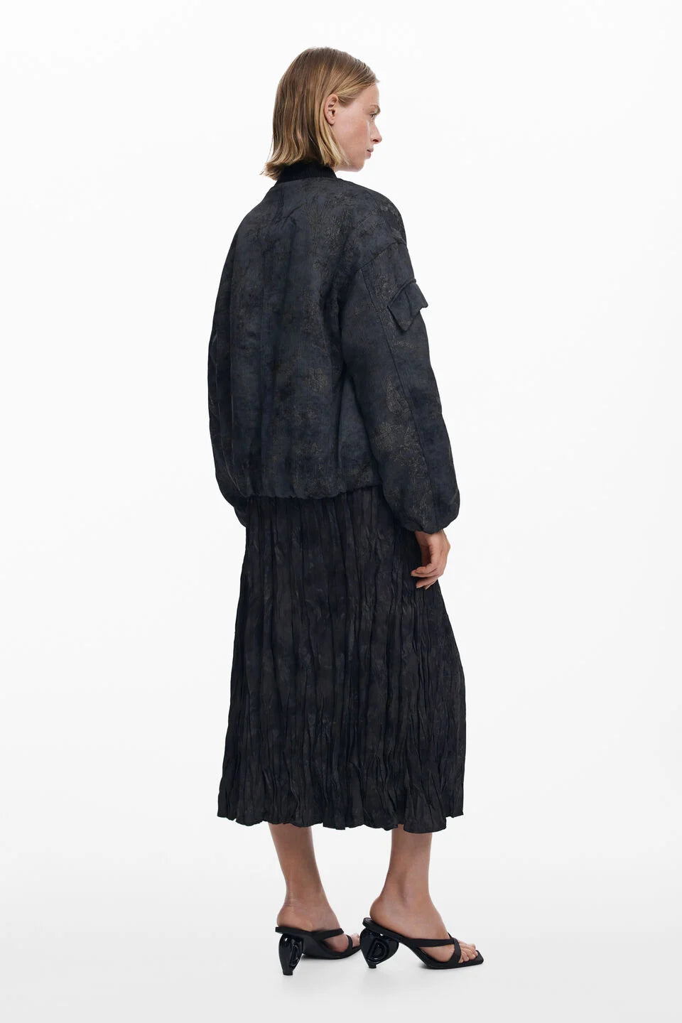 Desigual Embroidered Bomber Jacket