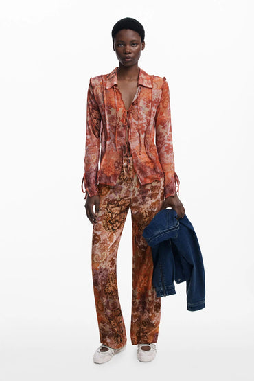 Desigual Paisley Corduroy Pants