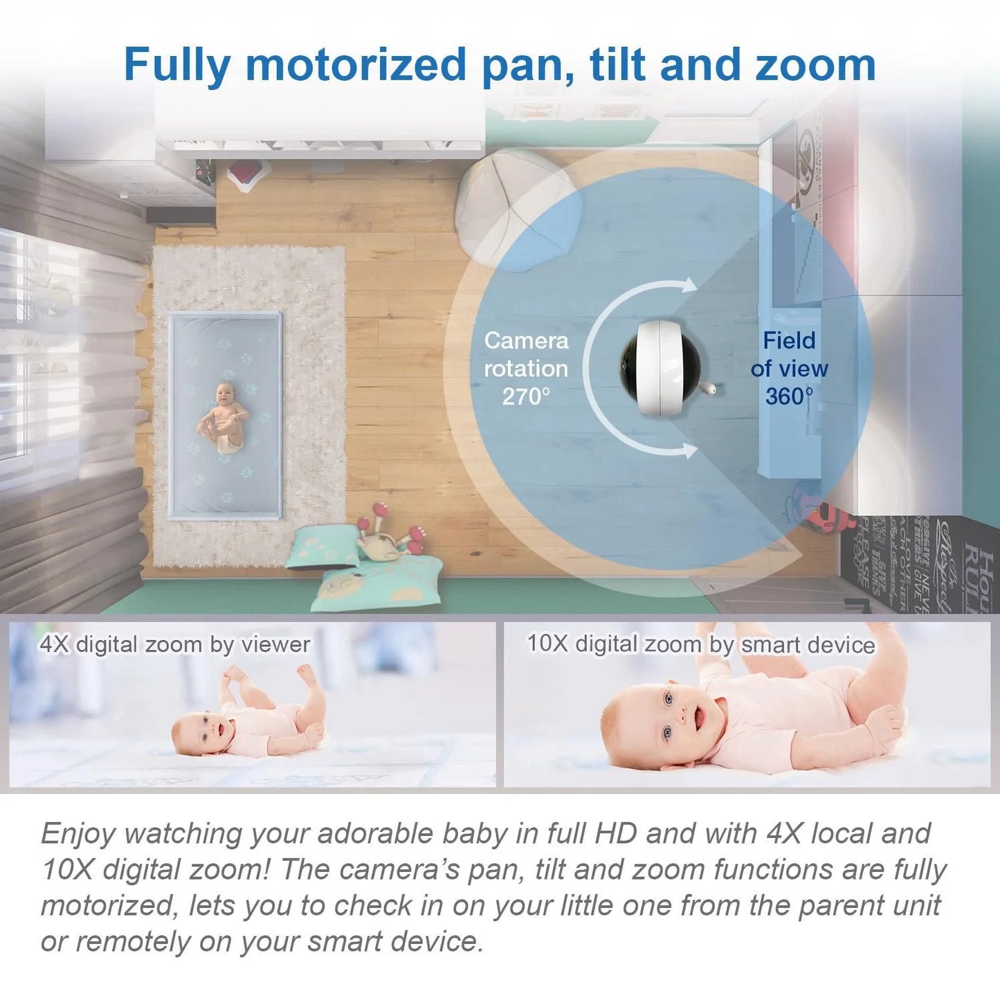 VTech RM5764-2HD Smart Wi-Fi Video Baby Monitor
