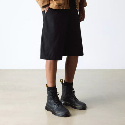 Dr. Martens Combs Leather Casual Boots - Black Wyoming