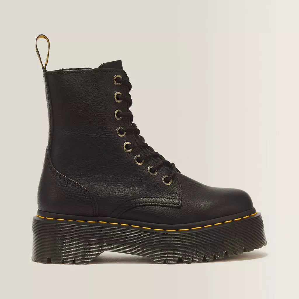 Dr. Martens Jadon Boot Pisa Leather Platforms - Black