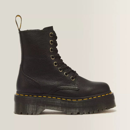 Dr. Martens Jadon Boot Pisa Leather Platforms - Black