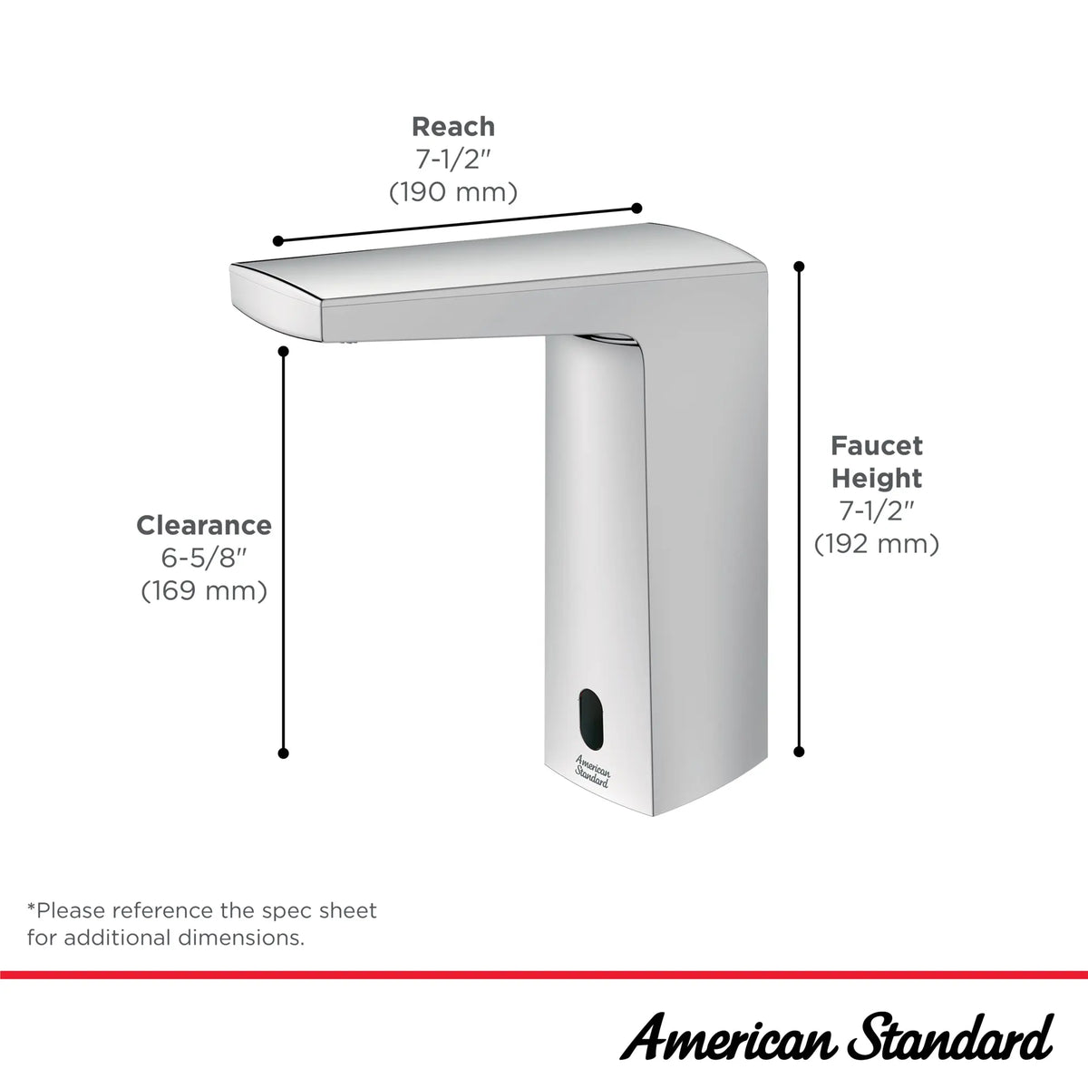 American Standard Selectronic Paradigm Selectronic Touchless Faucet, Base Model, 0.35 gpm/1.3 Lpm