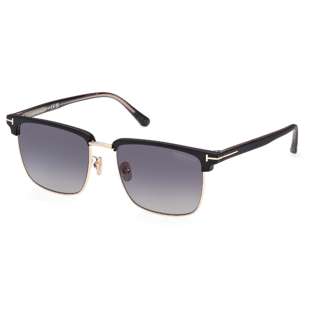 Tom Ford Hudson Sunglasses - Rose Gold/Black