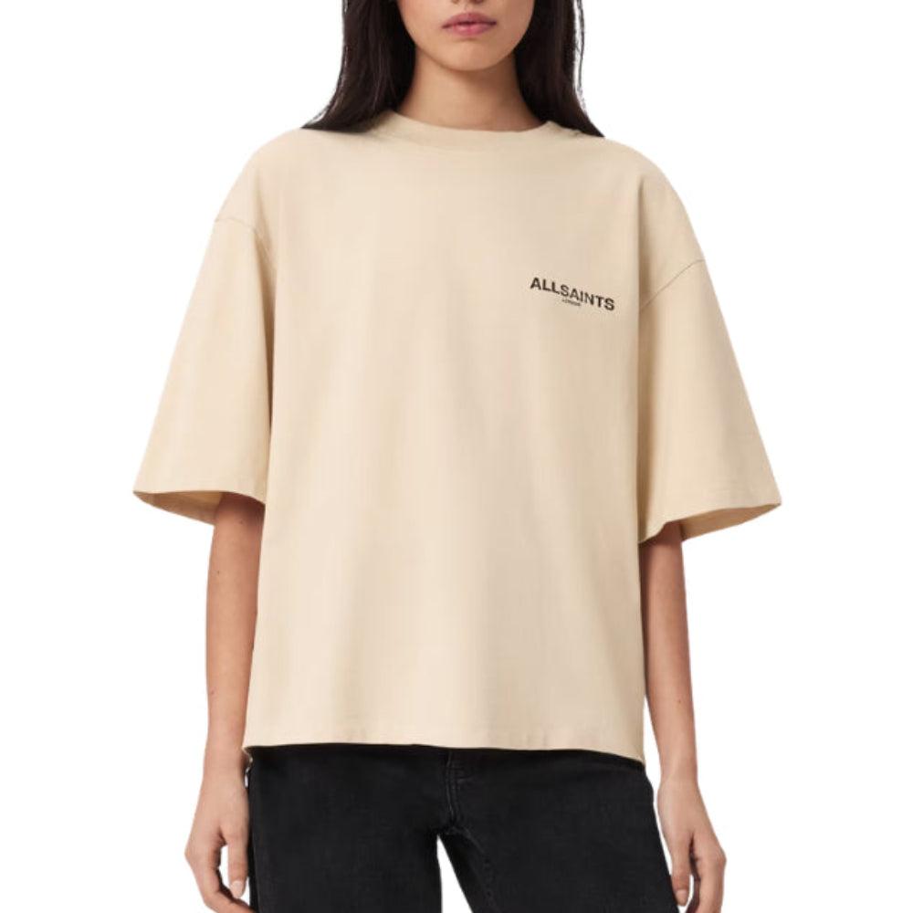 AllSaints Halis Amelie T-Shirt - Sandy White