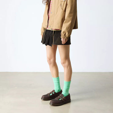 Dr. Martens 8065 Crazy Horse Leather Mary Jane Shoes in Dark Brown