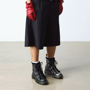 Dr. Martens 1460 Faux Fur Lined Leather Lace Up Boots