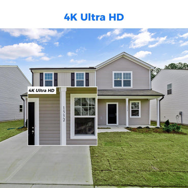 Hiseeu 8MP IP PoE Bullet Home Security Camera System