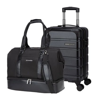 Travelite Frontier 2-Piece Luggage Set - Black