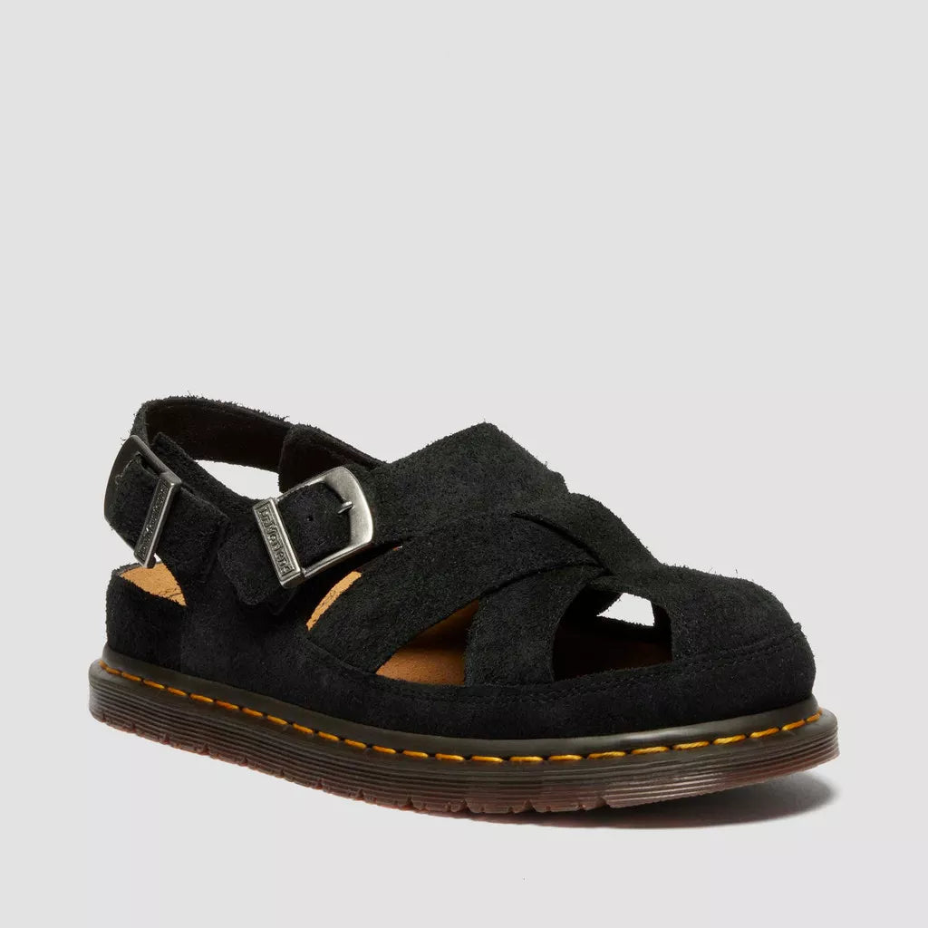 Dr. Martens Archive Fisherman Suede Sandals - Black