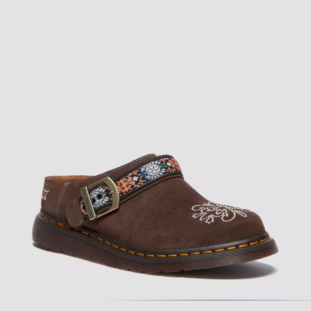 Dr. Martens Isham Suede and Jacquard Mules