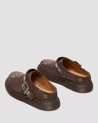 Dr. Martens Isham Suede and Jacquard Mules