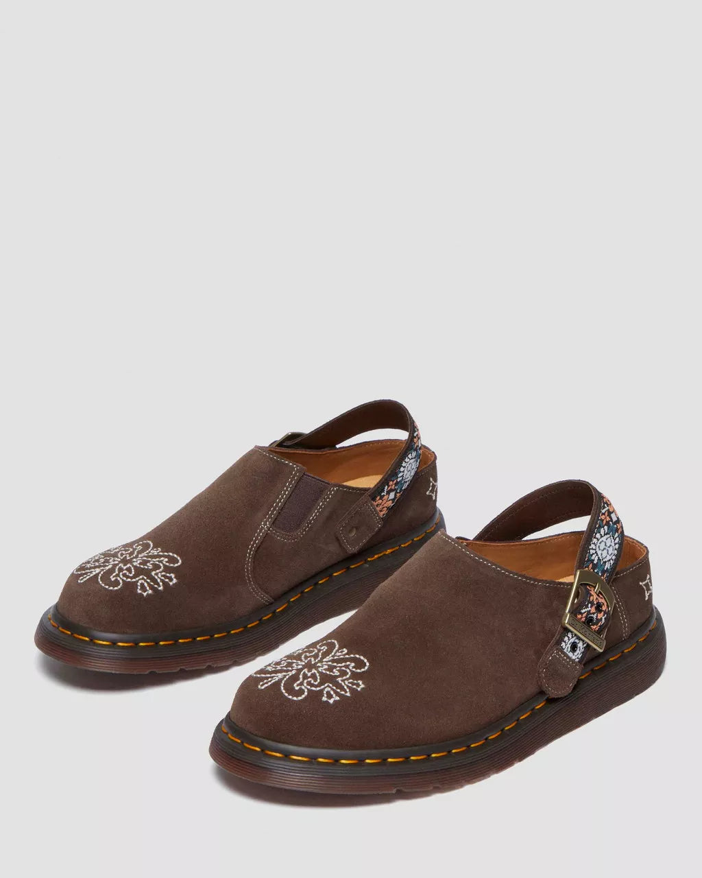 Dr. Martens Isham Suede and Jacquard Mules