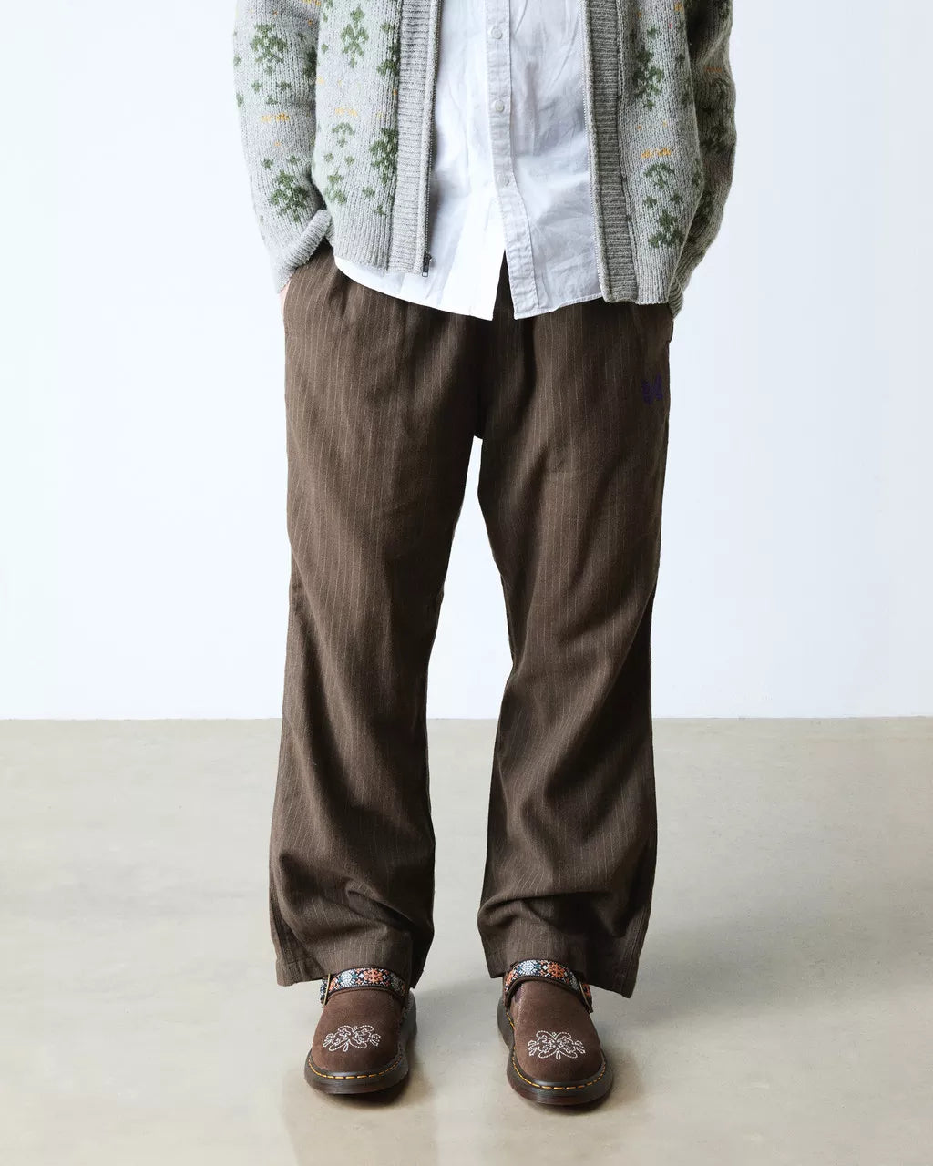 Dr. Martens Isham Suede and Jacquard Mules