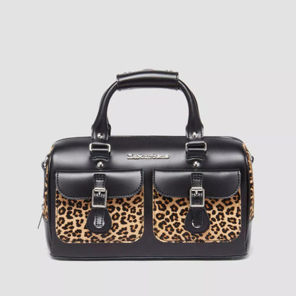 Dr. Martens Leopard Print Hair-On Top Handle Bag