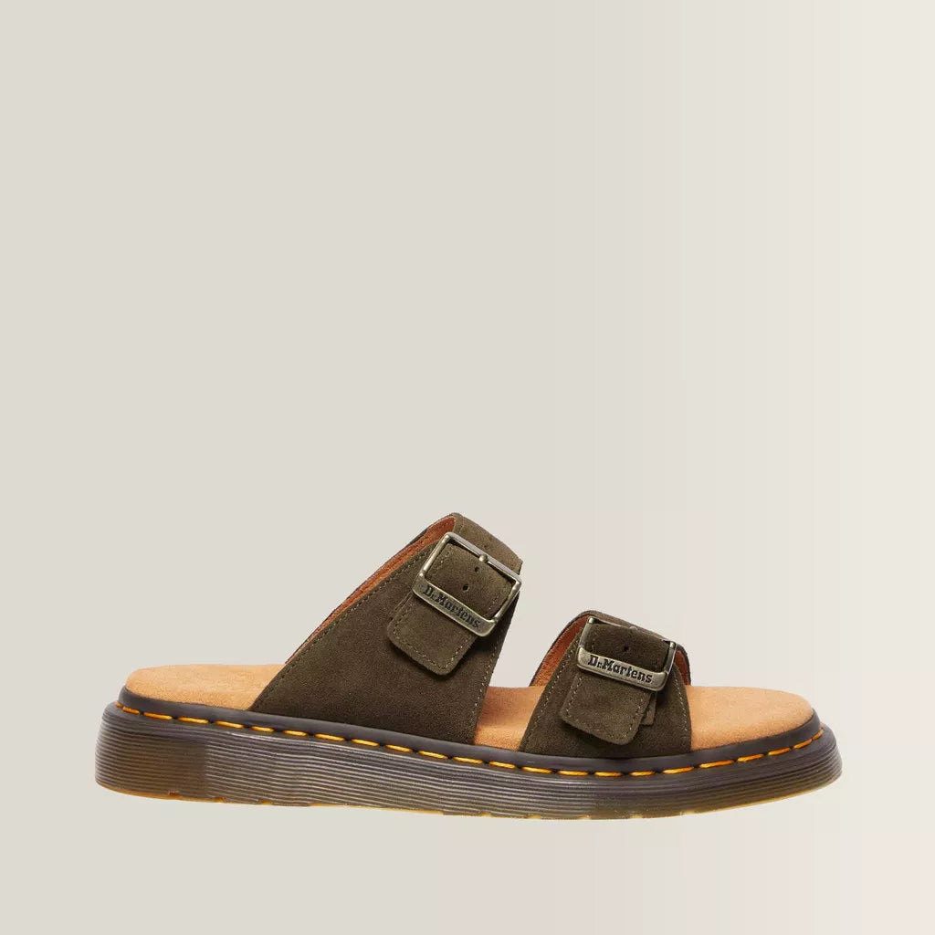 Dr. Martens Josef Suede Sandals - Olive Green