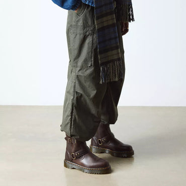 Dr. Martens Anistone Harness Boots - Dark Brown Crazy Horse